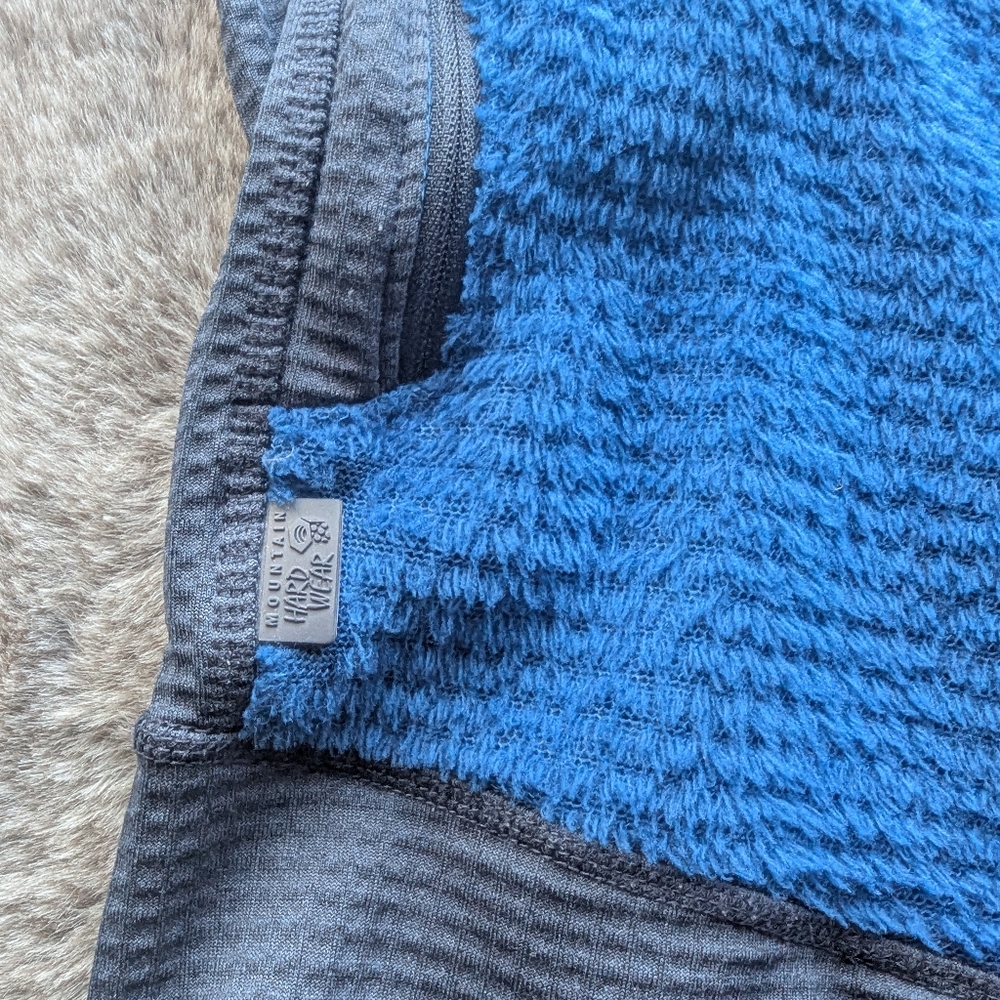Blue and Gray Hooded Sweater - Picture 3 of 5